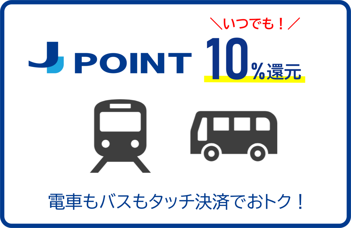 JCBクレカ乗車10%ポイント還元